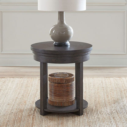 Weston - Round End Table - Brown End Tables by Liberty Furniture - Walls Furniture & Mattress