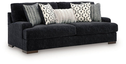 Whitmore Manor - Sofa - Black Pearl Stationary Sofas by Benchcraft® - Walls Furniture & Mattress