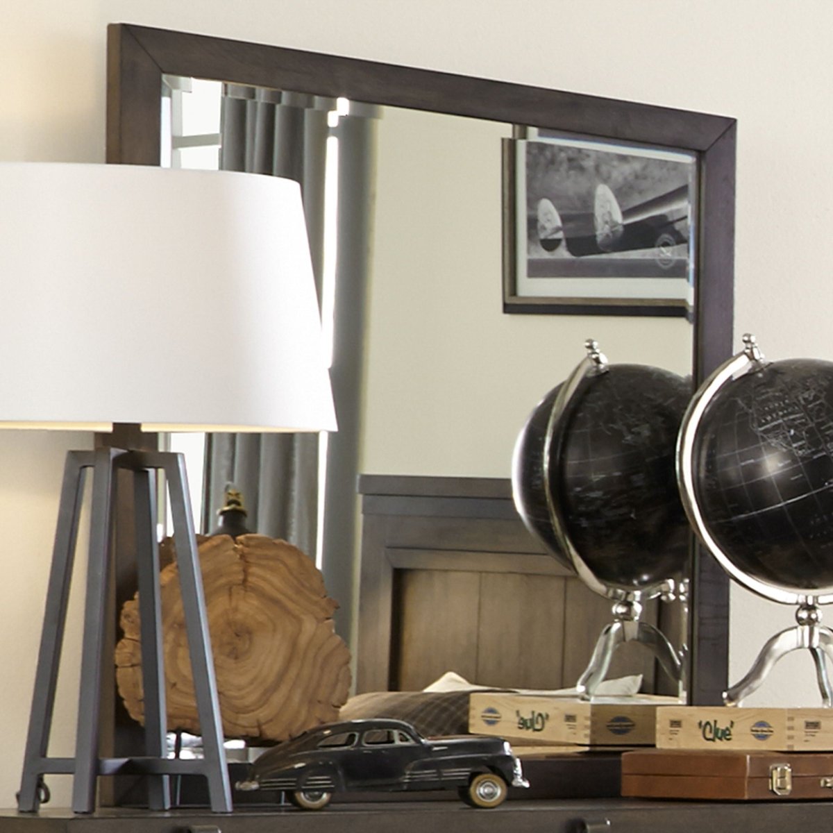 Thornwood Hills - 3 Drawers Dresser & Mirror - Dark Brown Dresser & Mirror by Liberty Furniture - Walls Furniture & Mattress
