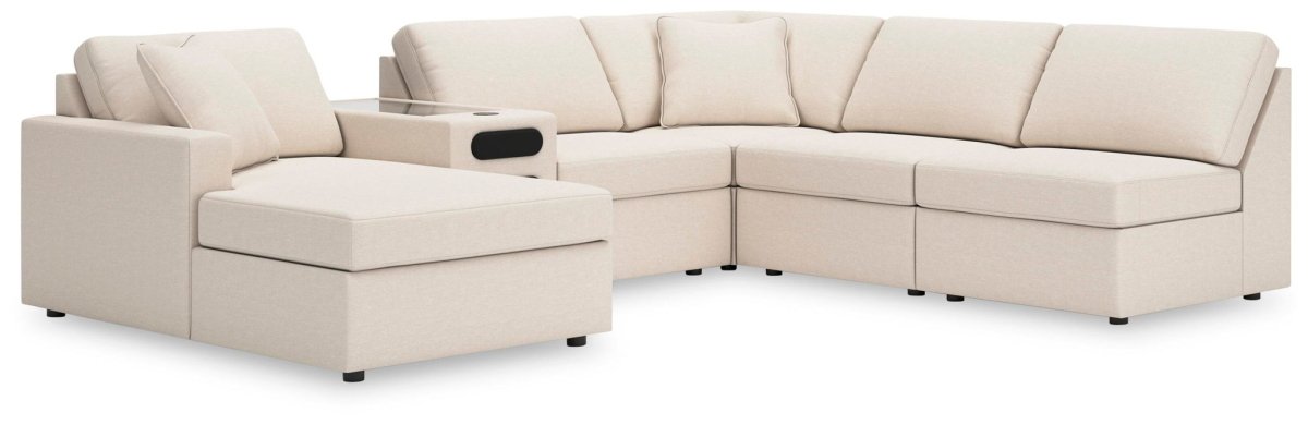 Modmax - Sectional - Oyster Stationary Sectionals by Signature Design by Ashley® - Walls Furniture & Mattress