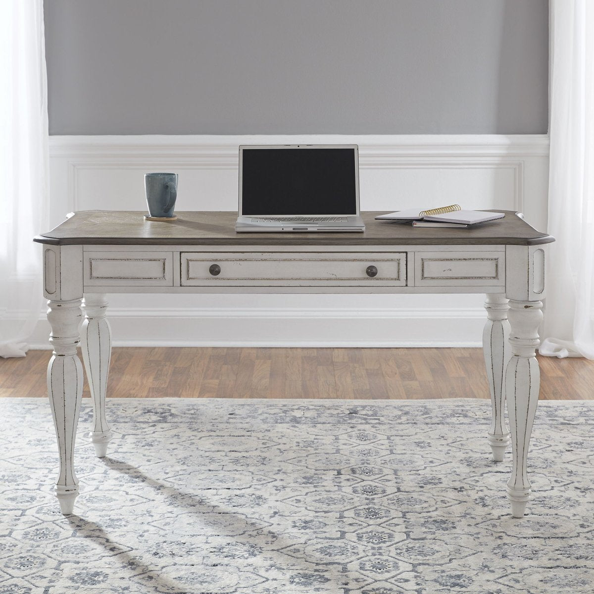 Magnolia Manor - Lift Top Writing Desk - White Lift Top Desks by Liberty Furniture - Walls Furniture & Mattress
