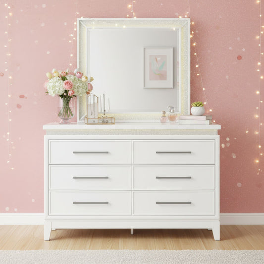 Reflections - Youth 6 Drawer Dresser With Lights