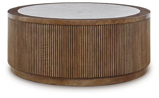 Hadonna - Round Table End Tables by Signature Design by Ashley® - Walls Furniture & Mattress
