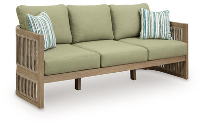 Serena Shores - Beige / Green - Sofa With Cushion Sofas by Signature Design by Ashley® - Walls Furniture & Mattress