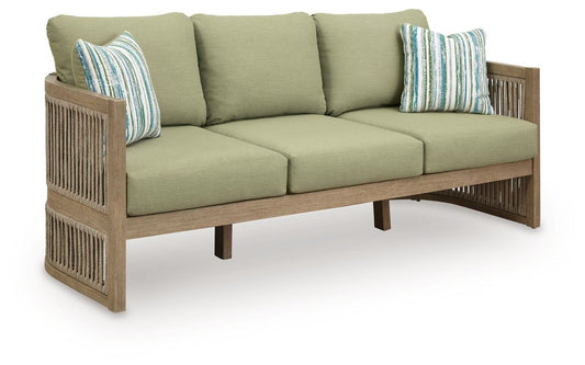 Serena Shores - Beige / Green - Sofa With Cushion Sofas by Signature Design by Ashley® - Walls Furniture & Mattress