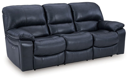 Leesworth - 3 Pc. - Power Reclining Sofa, Power Reclining Loveseat, Power Rocker Recliner - Ocean 3 Piece Living Room Sets by Signature Design by Ashley® - Walls Furniture & Mattress