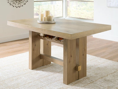 Lasinger - Rectangular Dining Room Counter Table - Light Brown Counter Tables by Signature Design by Ashley® - Walls Furniture & Mattress