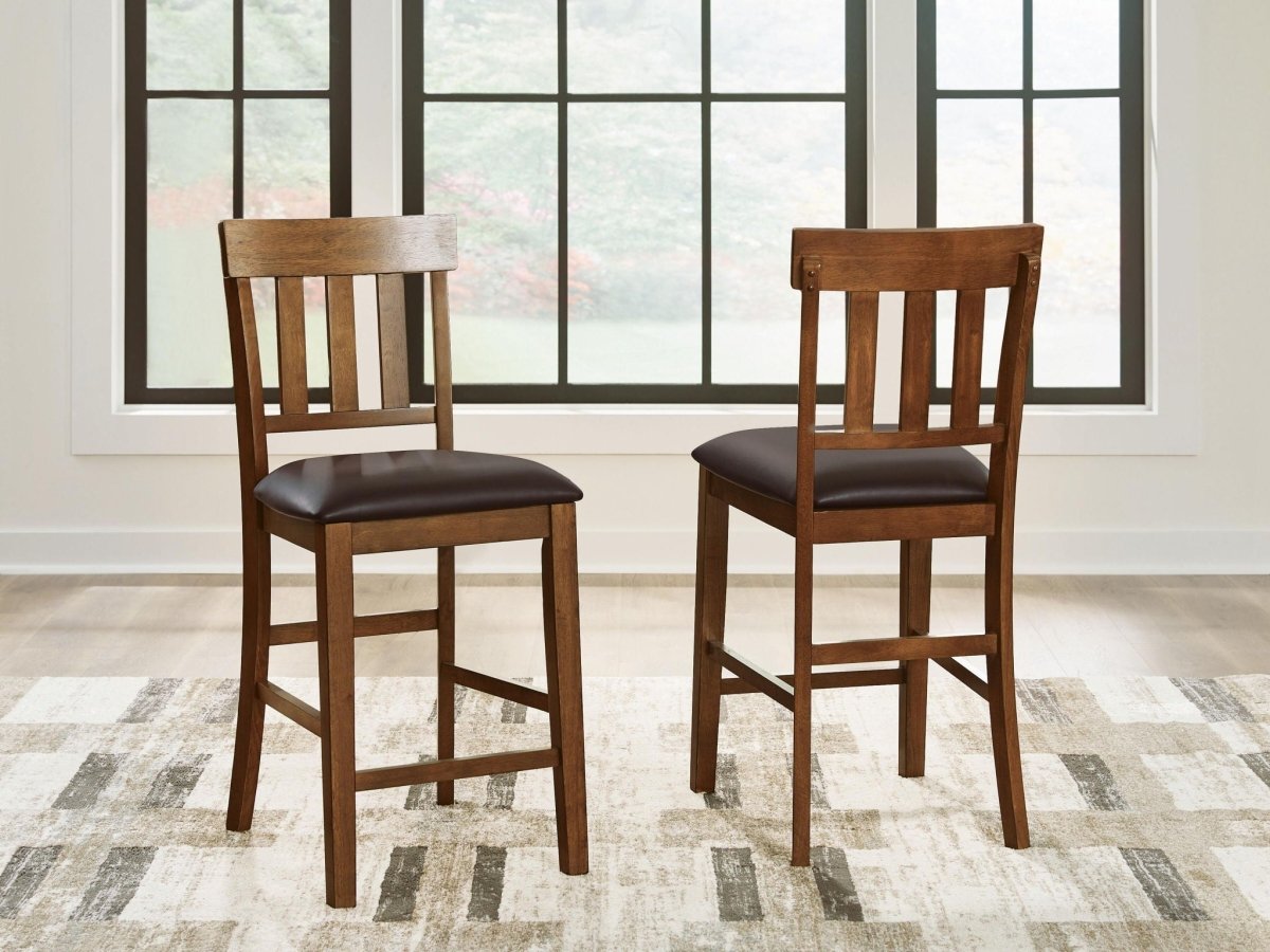 Ralene - Upholstered Barstool (Set of 2) - Medium Brown Stool Sets by Signature Design by Ashley® - Walls Furniture & Mattress