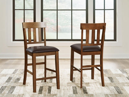 Ralene - Upholstered Barstool (Set of 2) - Medium Brown Stool Sets by Signature Design by Ashley® - Walls Furniture & Mattress