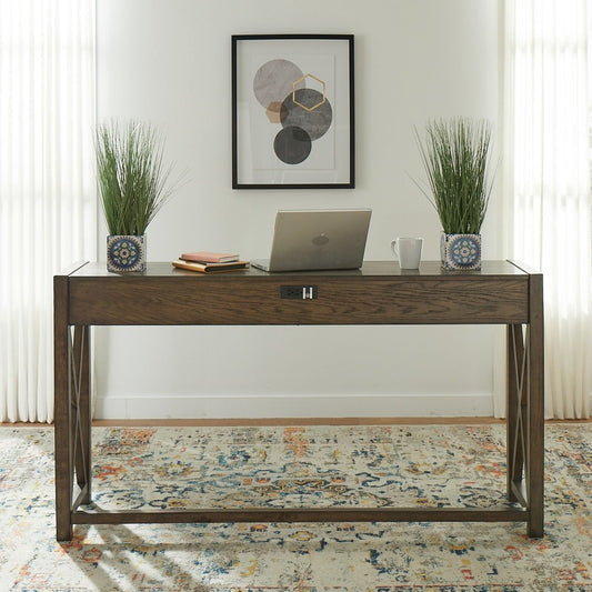 Lennox - Console Bar Table - Dark Brown Console Tables by Liberty Furniture - Walls Furniture & Mattress