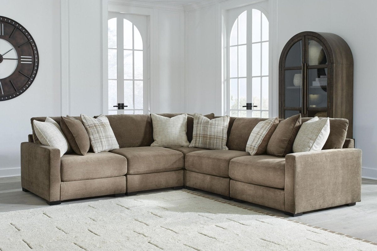 Camellia-Court - Sectional Stationary Sectionals by Benchcraft® - Walls Furniture & Mattress