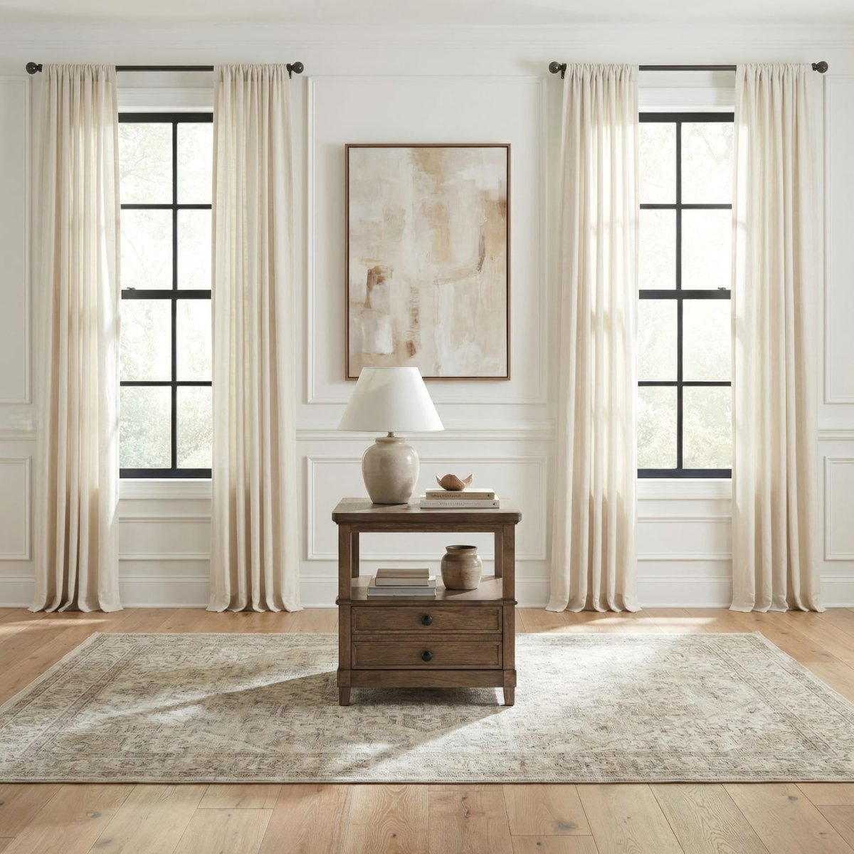 Artisan Home - 1 Drawer End Table - Sienna Stone End Tables by Liberty Furniture - Walls Furniture & Mattress