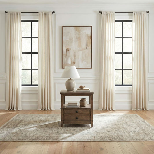 Artisan Home - 1 Drawer End Table - Sienna Stone End Tables by Liberty Furniture - Walls Furniture & Mattress