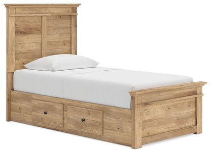 Makidern - Panel Storage Bed With 2 Under Bed Storage Units Storage Beds by Signature Design by Ashley® - Walls Furniture & Mattress