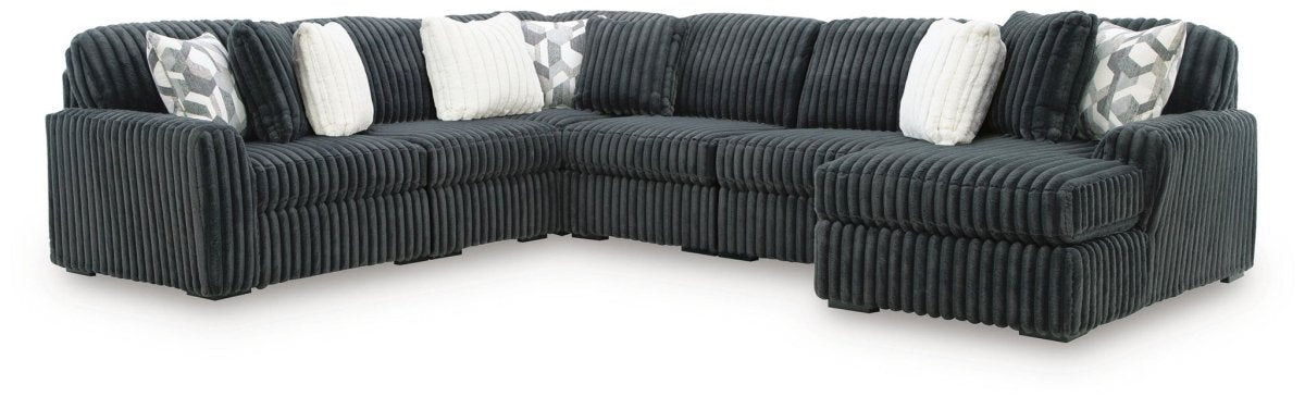 Midnight - Madness - Sectional Stationary Sectionals by Signature Design by Ashley® - Walls Furniture & Mattress