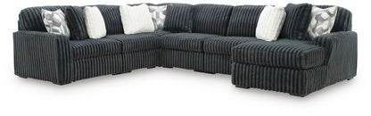 Midnight - Madness - Sectional Stationary Sectionals by Signature Design by Ashley® - Walls Furniture & Mattress