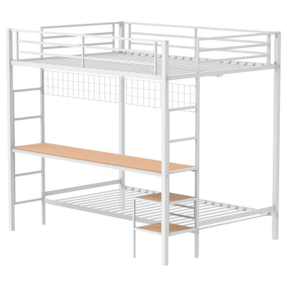 Campus - Metal Workstation Bunk Bed Bunk Beds by Coaster Fine Furniture - Walls Furniture & Mattress