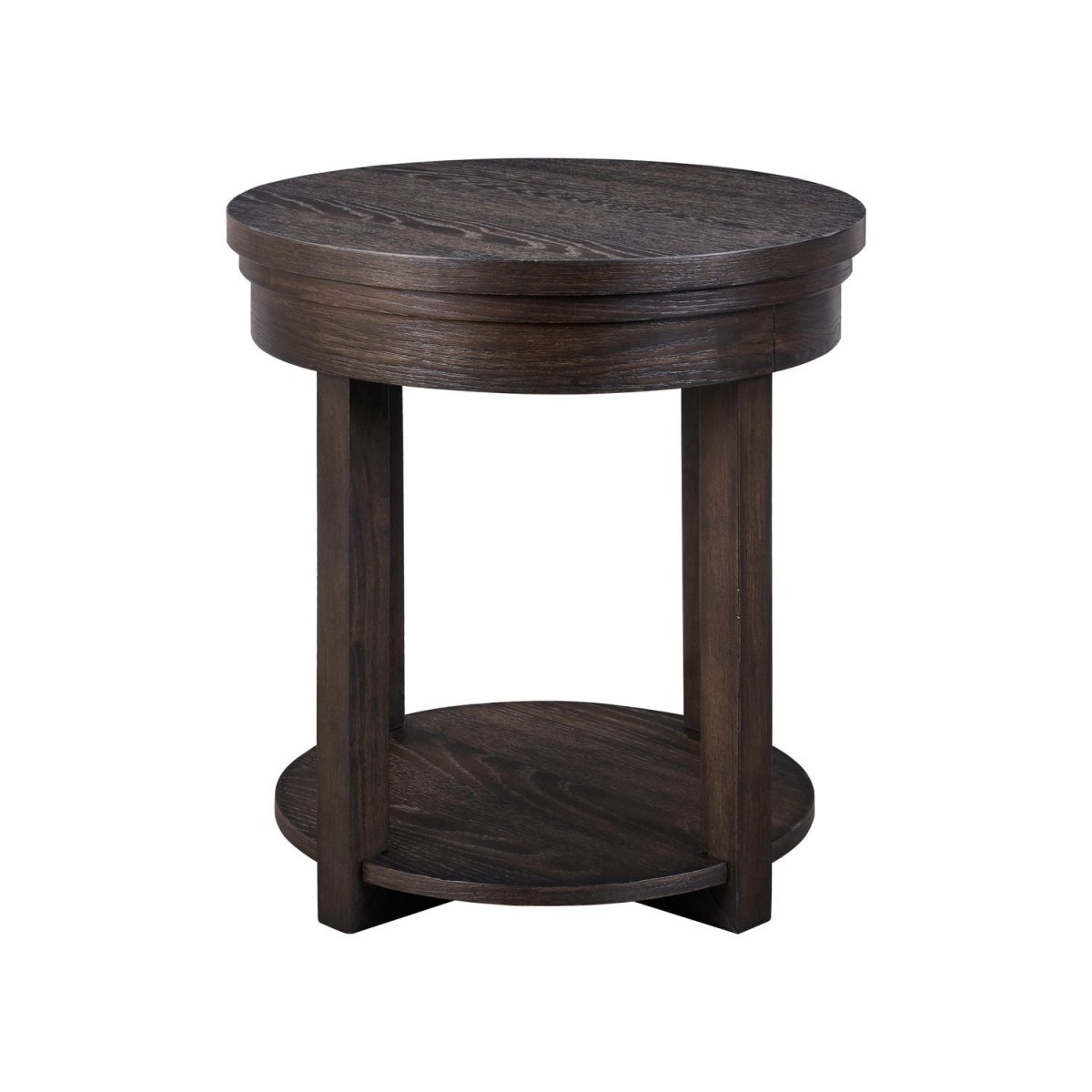 Weston - Round End Table - Brown End Tables by Liberty Furniture - Walls Furniture & Mattress
