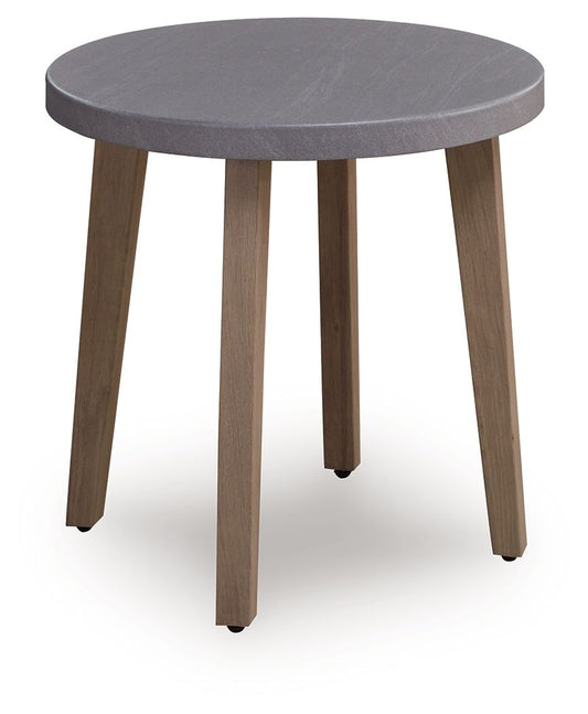 Harmony Headlands - Round End Table - Natural / Gray End Tables by Signature Design by Ashley® - Walls Furniture & Mattress