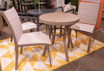Mission Beach - Beige - Chairs With Table Set (Set of 3) 3 Piece Outdoor Sets by Signature Design by Ashley® - Walls Furniture & Mattress