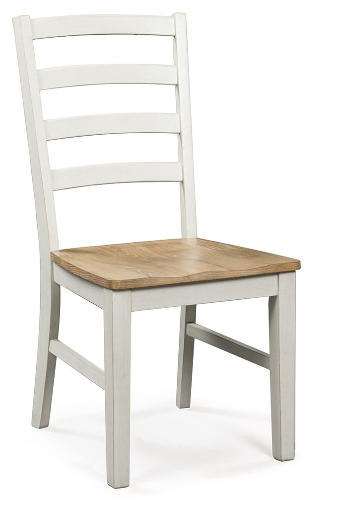 Purlaney - Antique White / Natural - Dining Room Side Chair (Set of 2) Chair Sets by Signature Design by Ashley® - Walls Furniture & Mattress