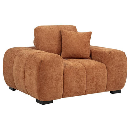 Octavia - Fabric Upholstered Track Arm Accent Chair Arm Chairs by Coaster Fine Furniture - Walls Furniture & Mattress