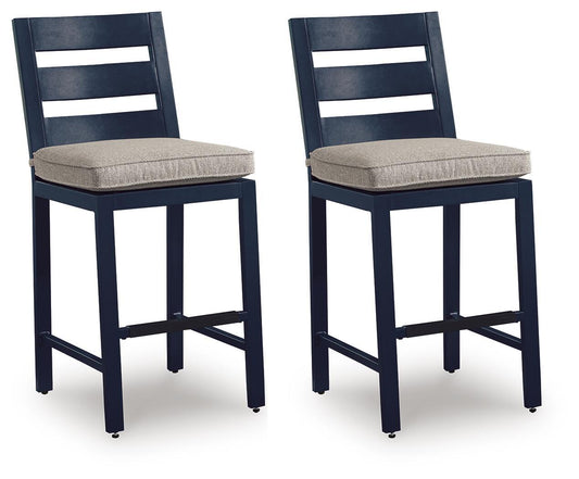East Beach - Barstool (Set of 2) - Blue Stool Sets by Signature Design by Ashley® - Walls Furniture & Mattress