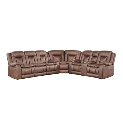 Morello - 3 Piece Manual Sofa/Loveseat/Wedge Reclining Sectionals by New Classic - Walls Furniture & Mattress