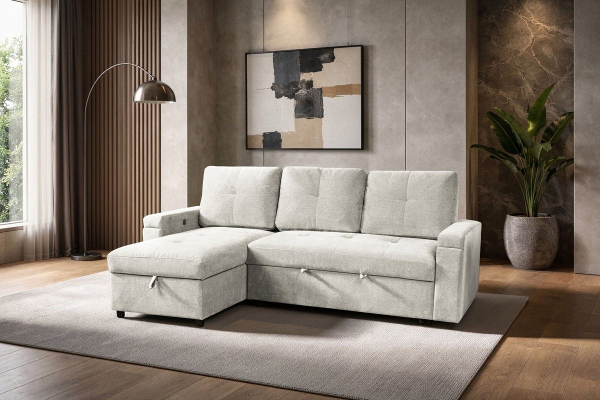 Breeze - Sleeper Sofa - Sand Sleeper Sofas by New Classic - Walls Furniture & Mattress