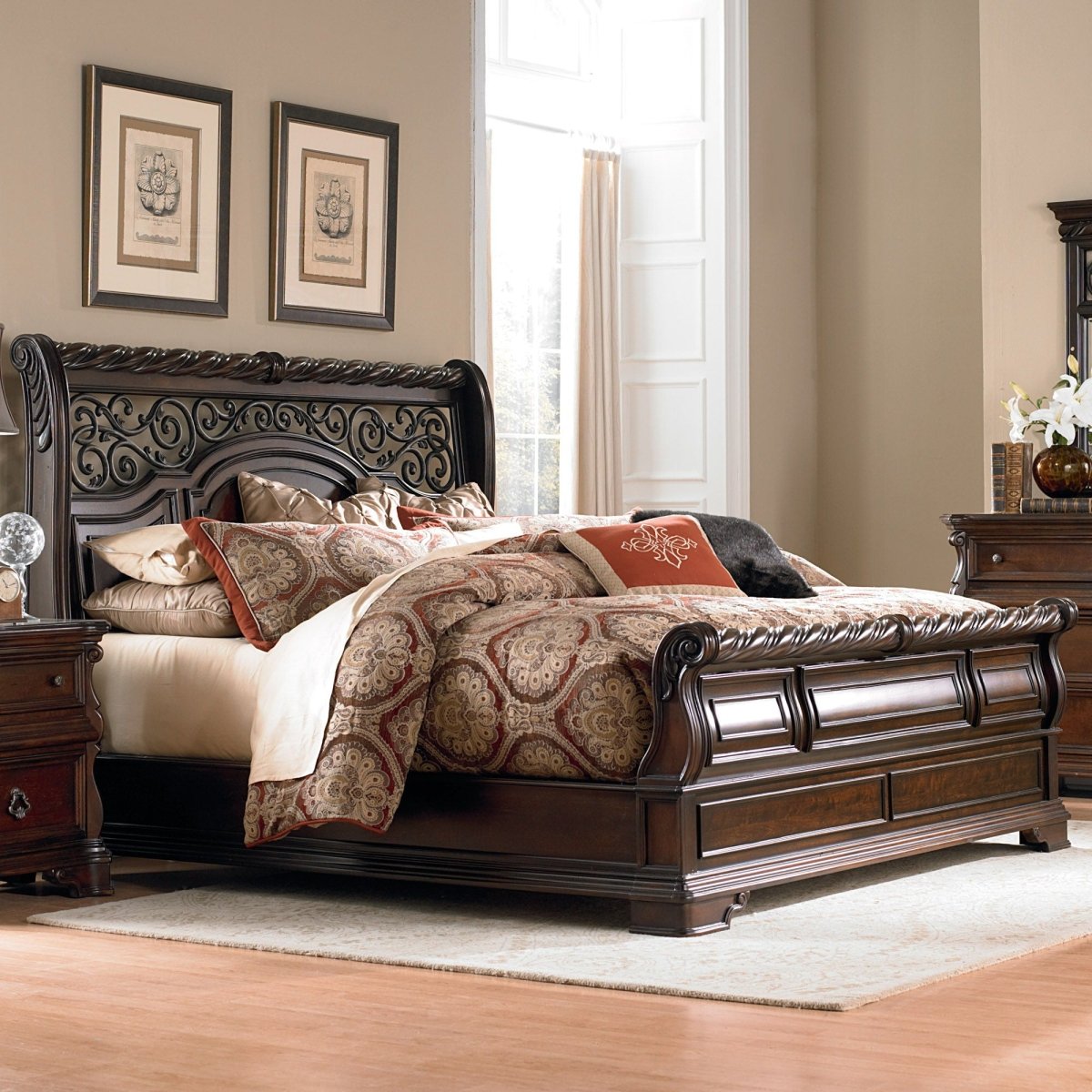 Arbor Place - Sleigh Bed Sleigh Beds by Liberty Furniture - Walls Furniture & Mattress