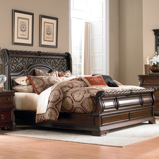 Arbor Place - Sleigh Bed Sleigh Beds by Liberty Furniture - Walls Furniture & Mattress