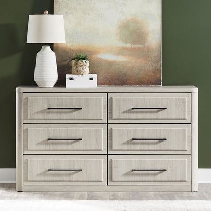 Modern Play - 6 Drawer Dresser - White Dressers by Liberty Furniture - Walls Furniture & Mattress