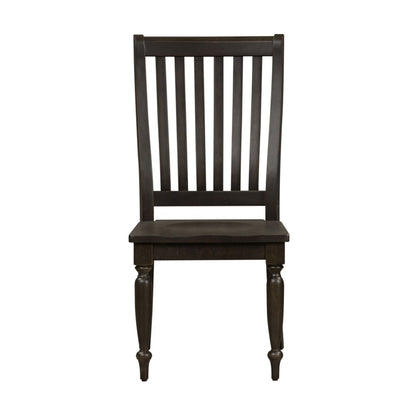 Harvest Home - Slat Back Side Chair - Black Side Chairs by Liberty Furniture - Walls Furniture & Mattress