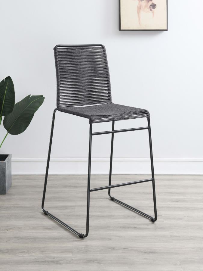 Jerome - Woven Rope Metal Chair (Set of 2) Stool Sets by CoasterEssence - Walls Furniture & Mattress