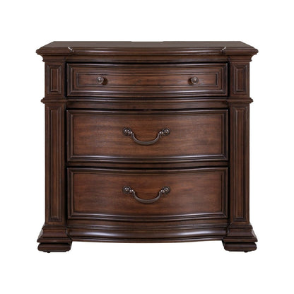 Provence Park - Bedside Chest With Charging Station - Brown Bedside Chests by Liberty Furniture - Walls Furniture & Mattress