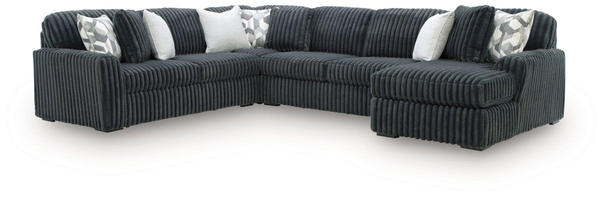 Midnight - Madness - Sectional Stationary Sectionals by Signature Design by Ashley® - Walls Furniture & Mattress
