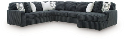 Midnight - Madness - Sectional Stationary Sectionals by Signature Design by Ashley® - Walls Furniture & Mattress