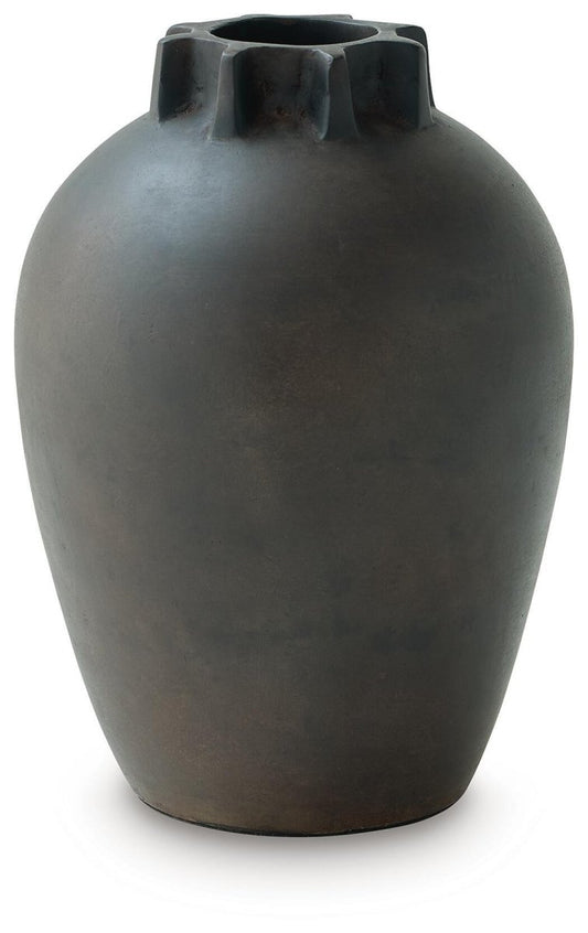 Kaslett - Vase - Antique Black Vases & Jars by Signature Design by Ashley® - Walls Furniture & Mattress