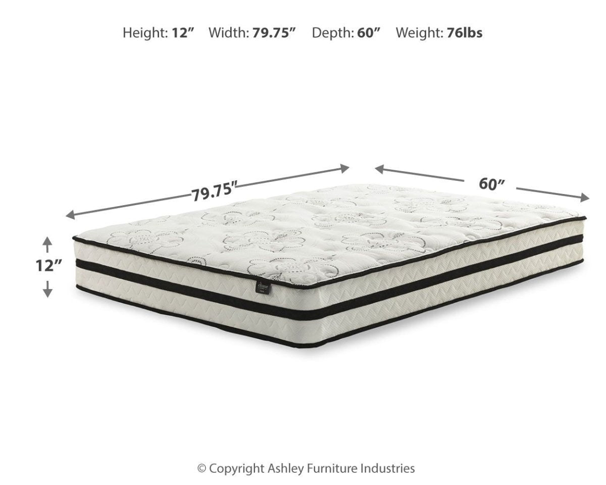 Chime 12 Inch Hybrid - Ultra Plush Hybrid Mattress Hybrid Mattresses by Sierra Sleep® by Ashley - Walls Furniture & Mattress
