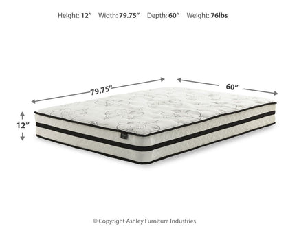 Chime 12 Inch Hybrid - Ultra Plush Hybrid Mattress Hybrid Mattresses by Sierra Sleep® by Ashley - Walls Furniture & Mattress