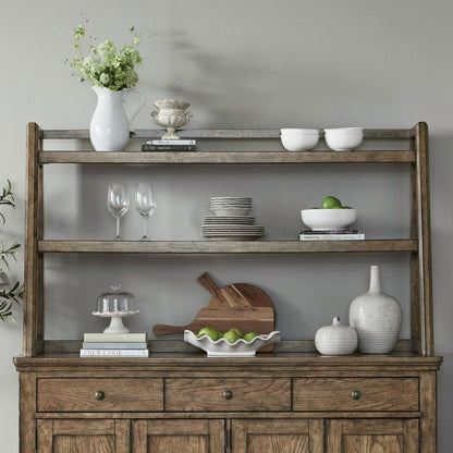 Carolina Park - Server Hutch - Brown Hutches by Liberty Furniture - Walls Furniture & Mattress