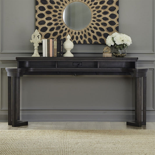 Weston - Console Bar Table - Peppercorn Console Tables by Liberty Furniture - Walls Furniture & Mattress