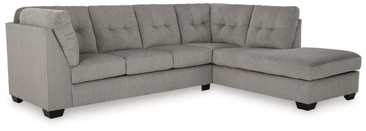 Lanelly - Alloy - 2 - Piece Sectional With Raf Corner Chaise Stationary Sectionals by Signature Design by Ashley® - Walls Furniture & Mattress