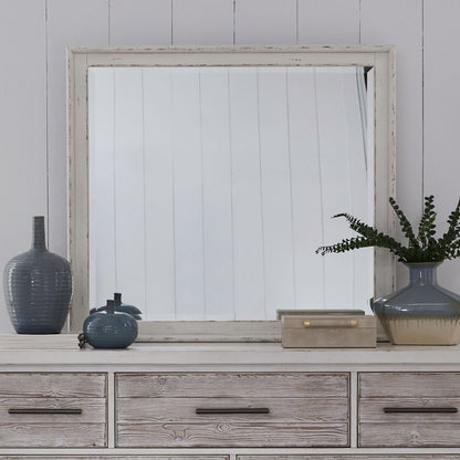 Backroads - Landscape Mirror - White Landscape Mirrors by Liberty Furniture - Walls Furniture & Mattress