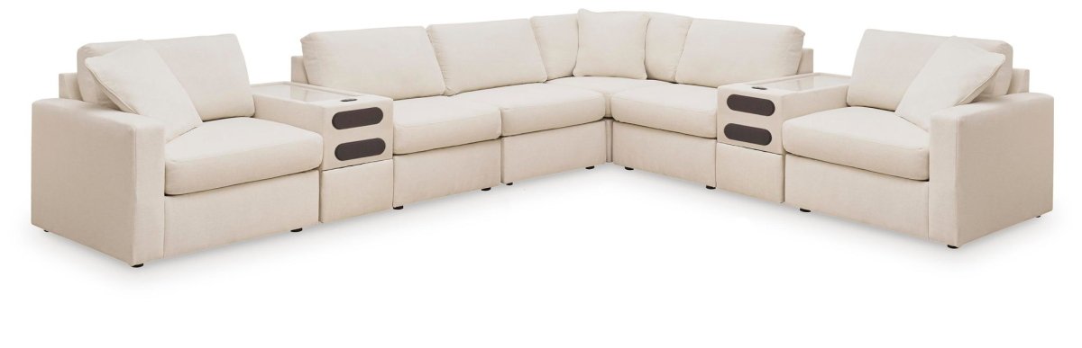 Modmax - Sectional - Oyster Stationary Sectionals by Signature Design by Ashley® - Walls Furniture & Mattress