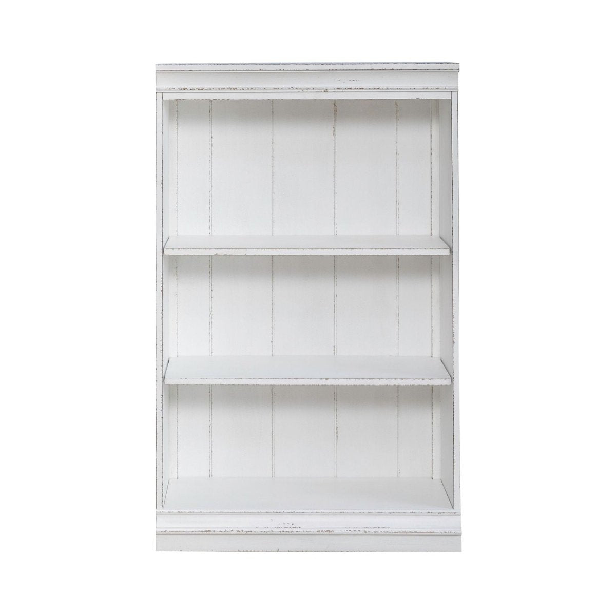 Magnolia Manor - 48" Bookcase - Antique White Standard Bookcases by Liberty Furniture - Walls Furniture & Mattress