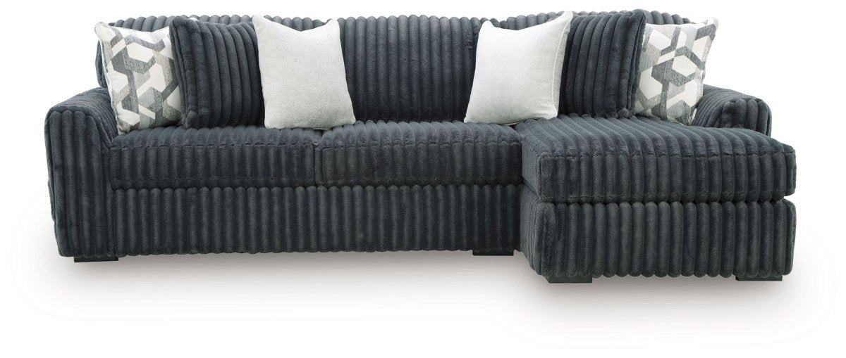 Midnight - Madness - Sectional Stationary Sectionals by Signature Design by Ashley® - Walls Furniture & Mattress