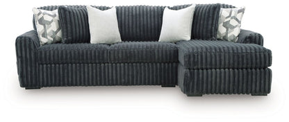 Midnight - Madness - Sectional Stationary Sectionals by Signature Design by Ashley® - Walls Furniture & Mattress