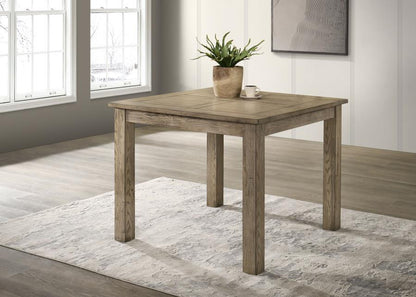 Cardova - Square Counter Height Dining Table - Vineyard Oak Counter Tables by Coaster Fine Furniture - Walls Furniture & Mattress
