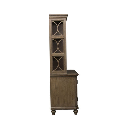 Simply Elegant - Credenza & Hutch - Heathered Taupe Credenzas & Hutches by Liberty Furniture - Walls Furniture & Mattress